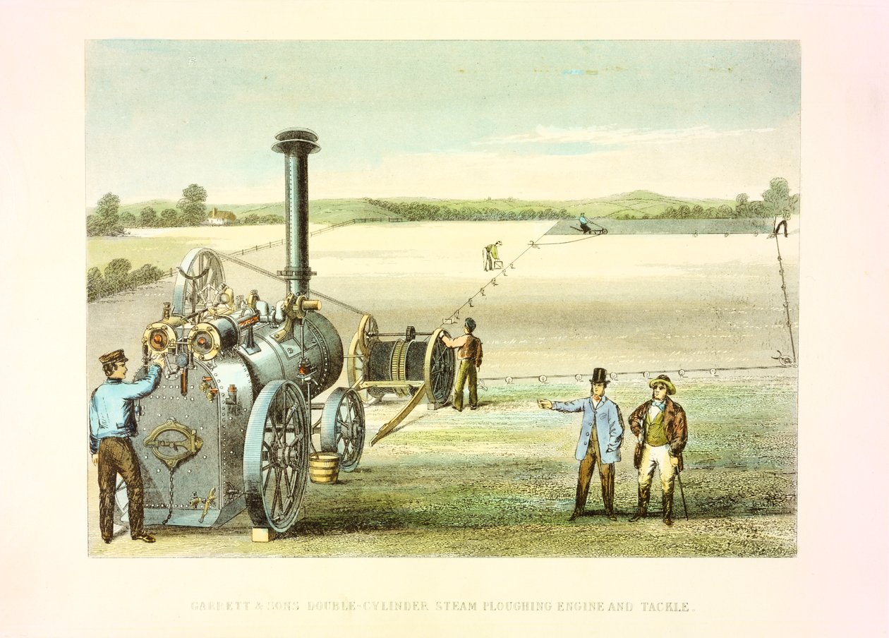 蒸汽犁铲车，C1860 作者 不明