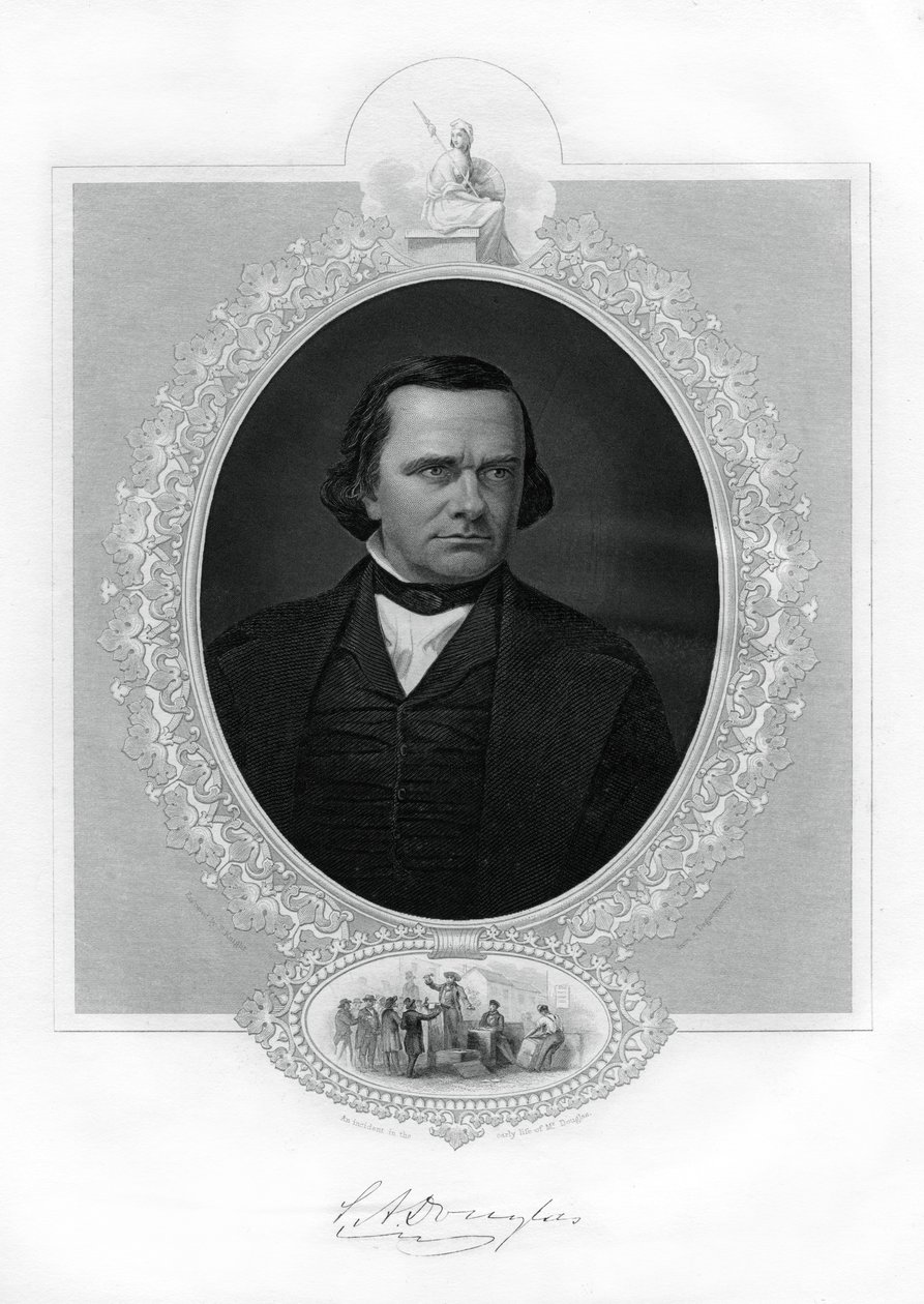 美国政治家史蒂芬·道格拉斯（Stephen A Douglas），1862-1867年 作者 不明
