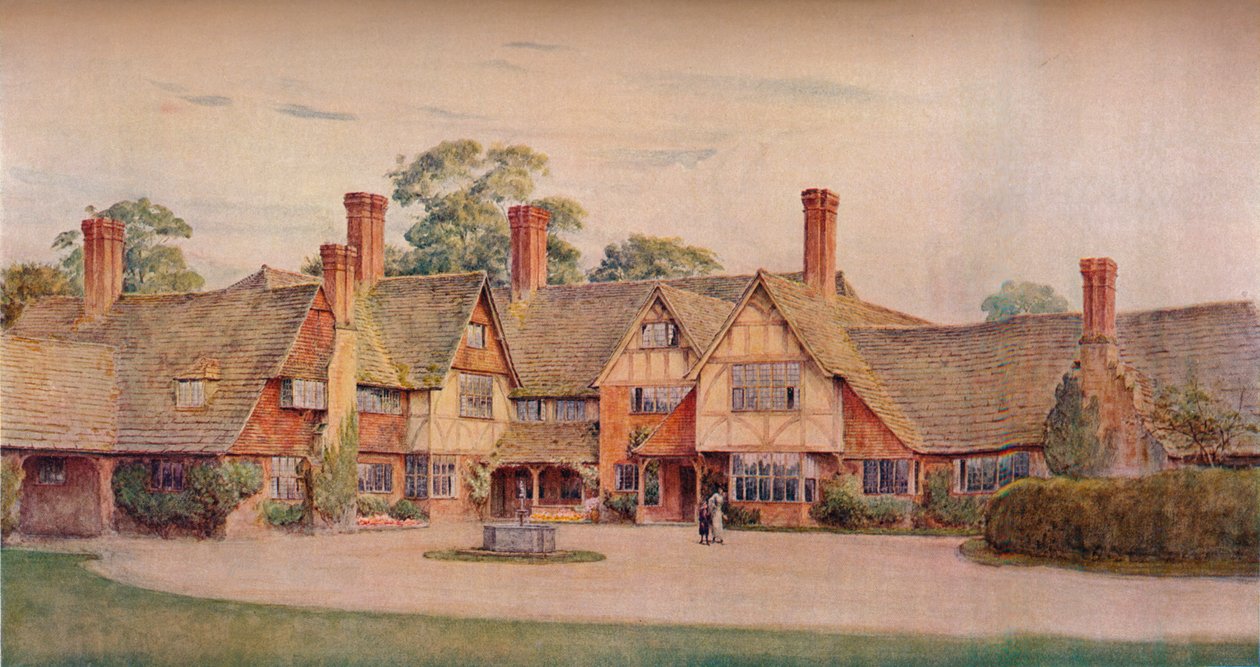 斯托克·谷仓，富尔默，雄鹿。 Gerald Unsworth＆Inigo Triggs，建筑师，1914年 作者 不明