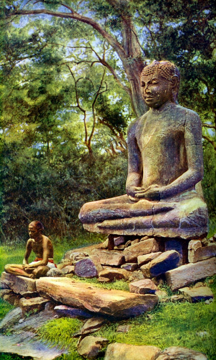 石佛，锡拉阿努拉德普勒圣城的辉煌历史遗迹，c1924 作者 不明