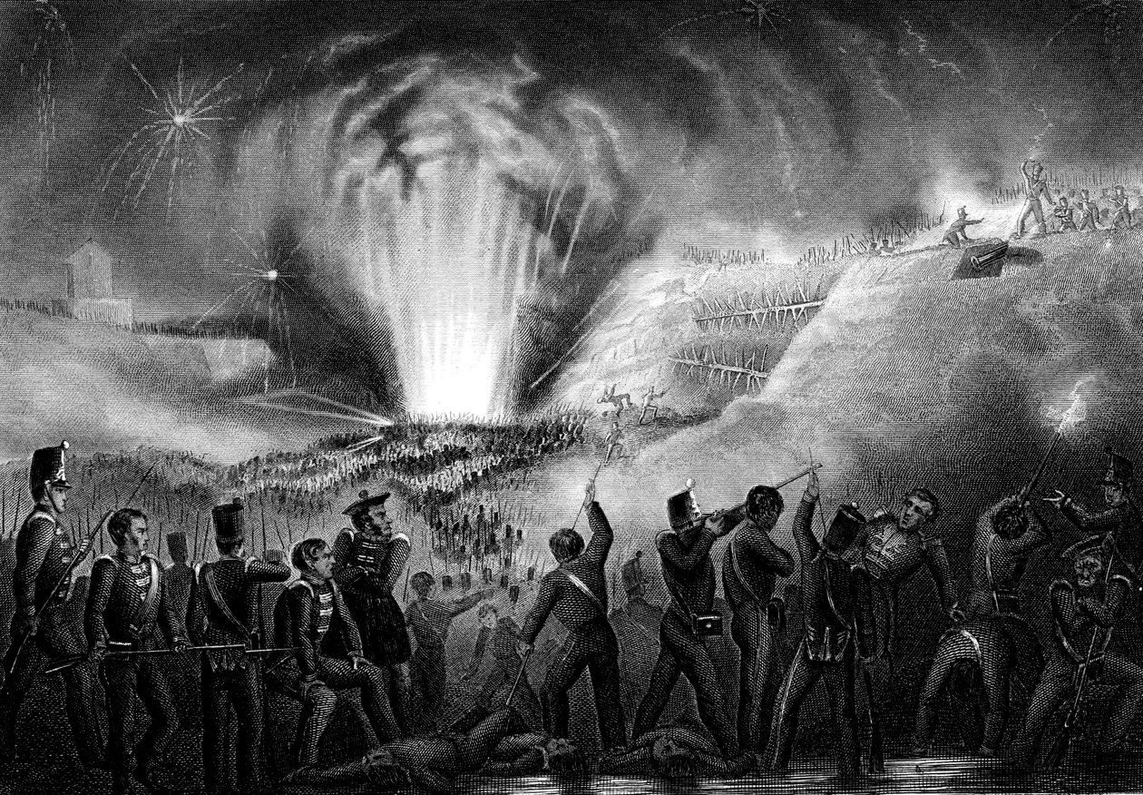 1812年4月6日，半岛战争爆发，西班牙巴达霍斯（Badajoz）突袭 作者 不明