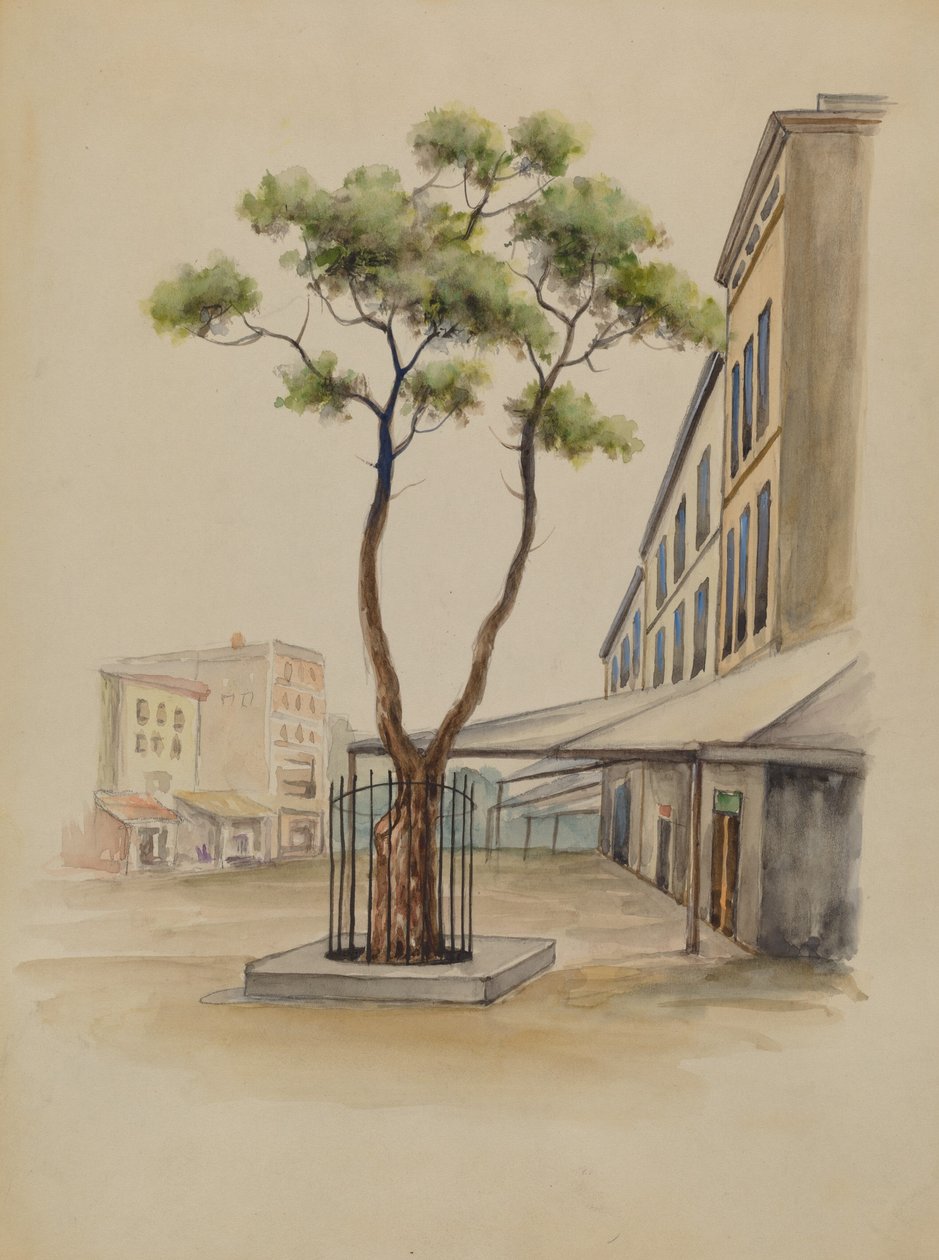 街景，19351942。 作者 不明