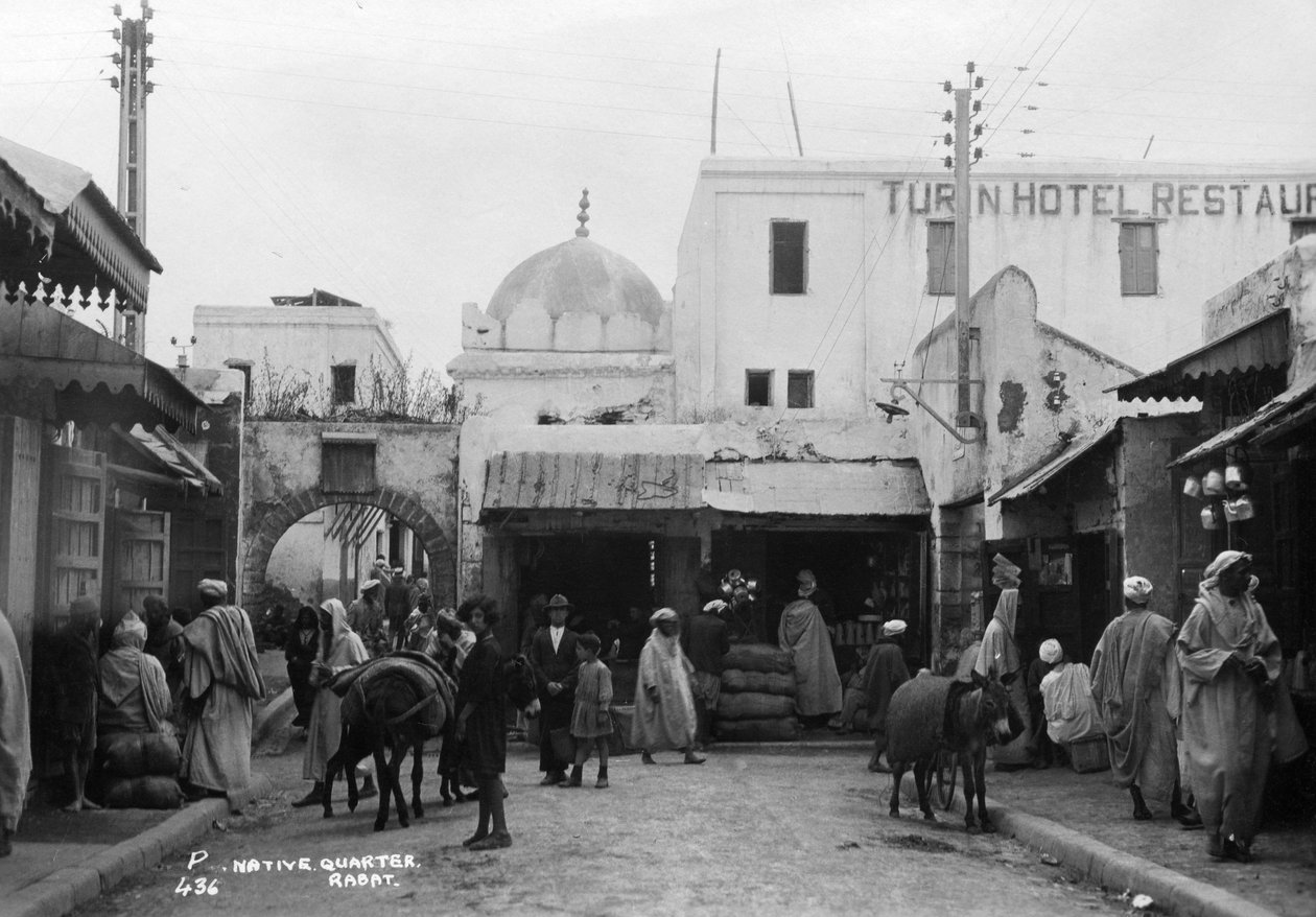 摩洛哥拉巴特（Rabat）街景，c1920s-c1930s 作者 不明