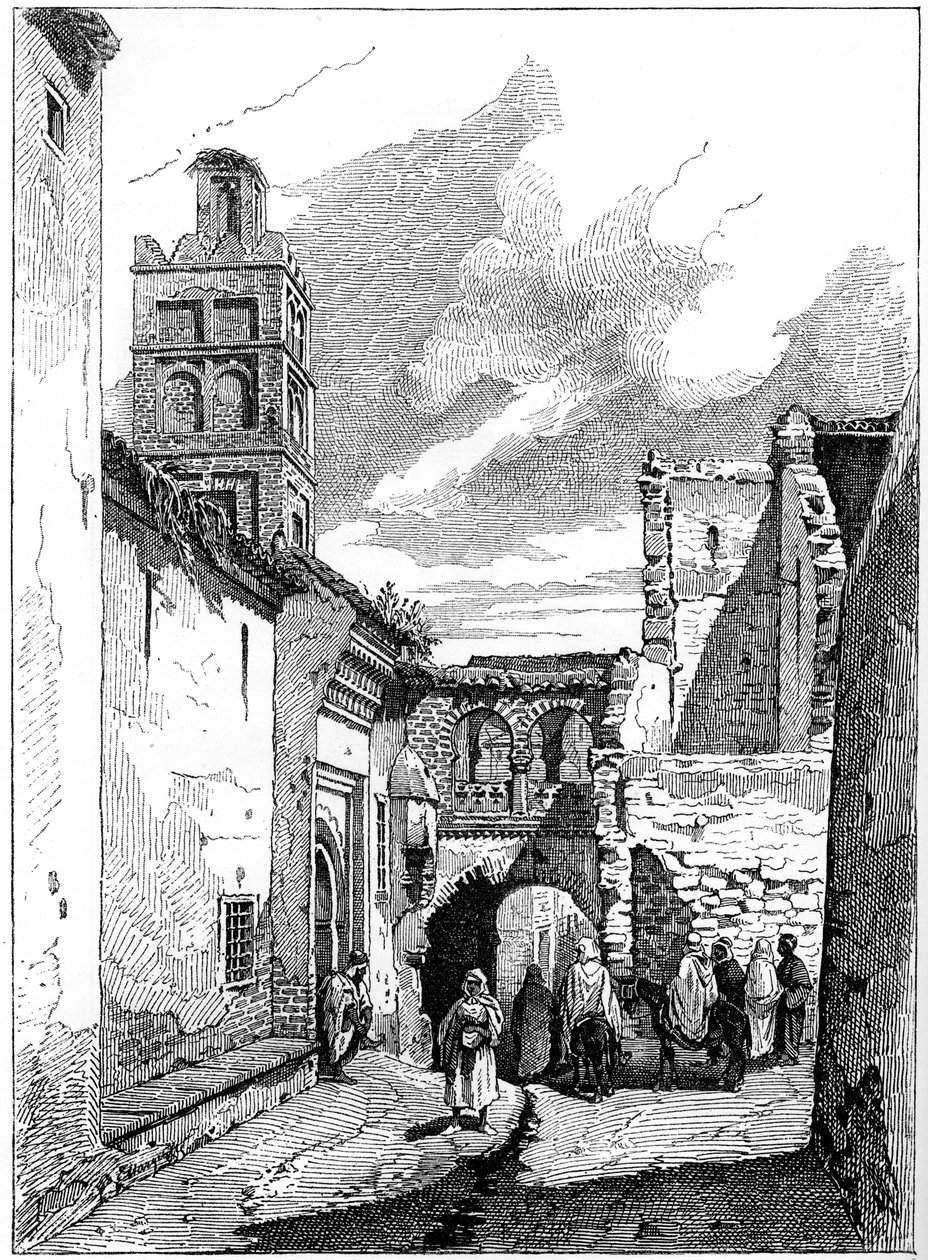 阿尔及利亚特莱姆森街景，c1890年 作者 不明