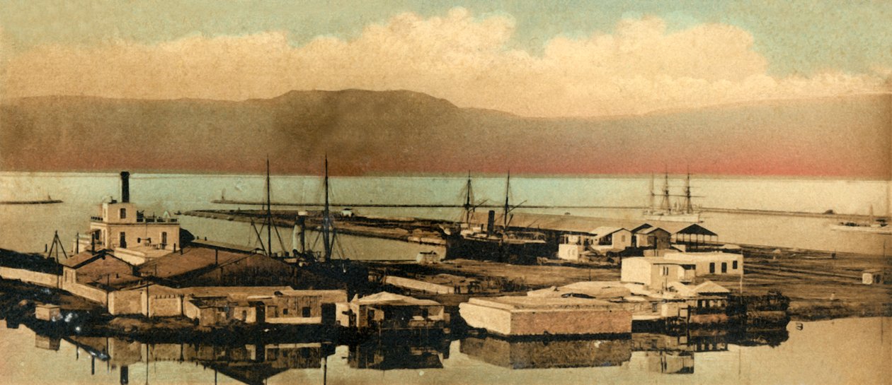 苏伊士-码头，c1918-c1939。 作者 不明