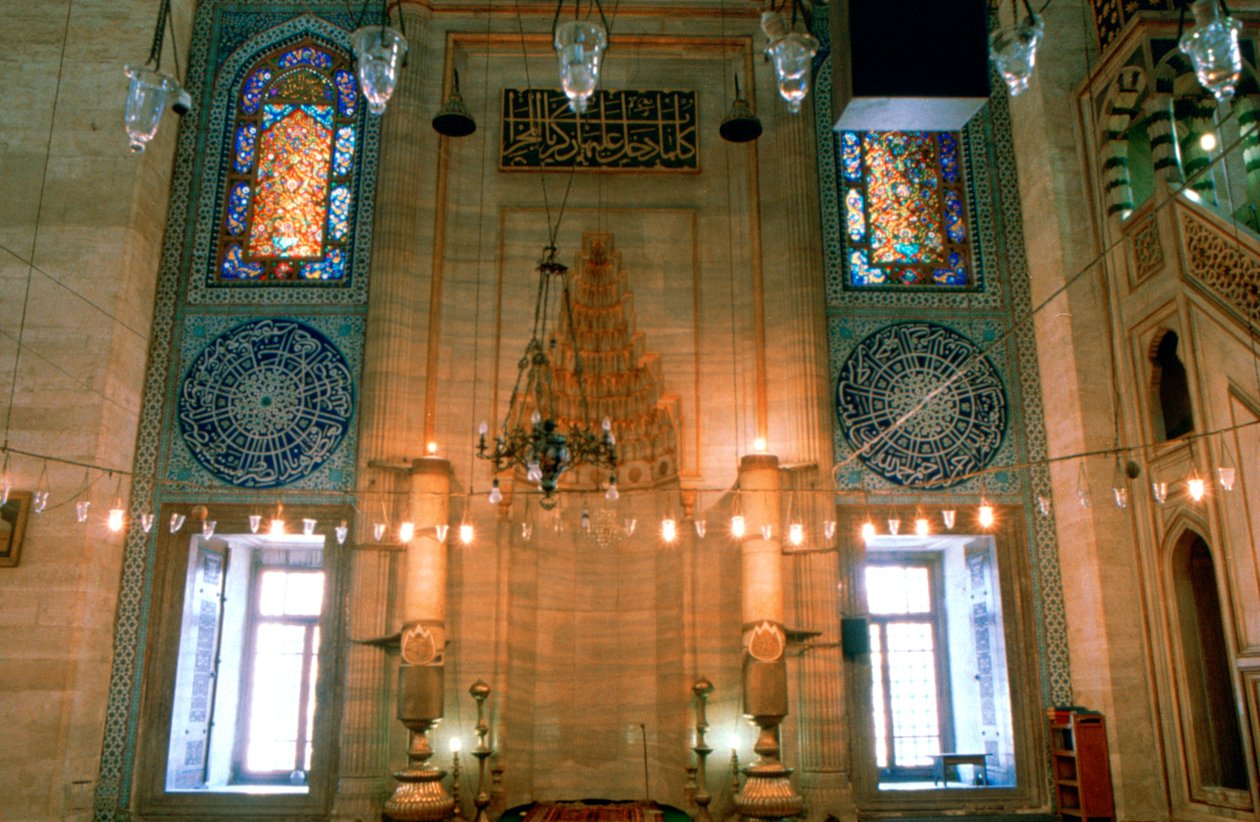 苏莱曼清真寺（Suleymaniye Mosque），室内，1557年 作者 不明