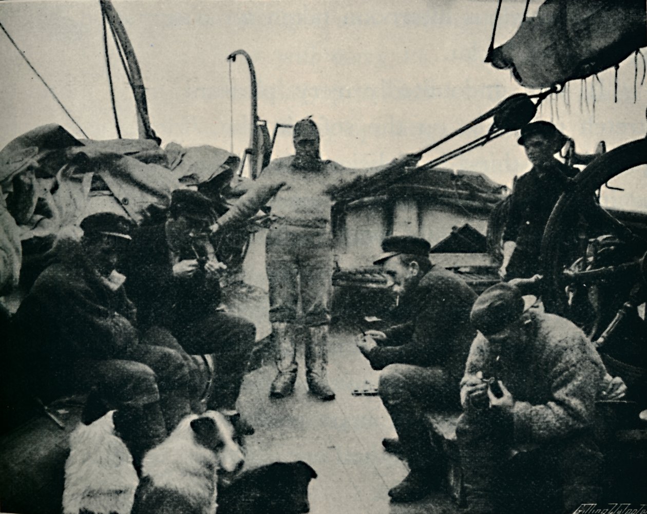 船上的星期日下午，1895年，1897年 作者 不明
