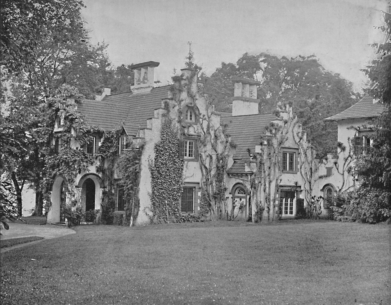 桑尼赛德（Sunnyside），华盛顿欧文之家，纽约塔里敦附近，建于1897年。 作者 不明