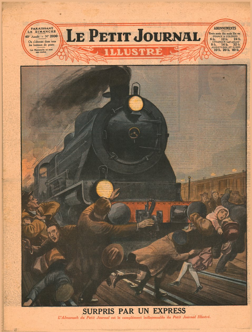 1929年，《快车出人意料》。 作者 不明