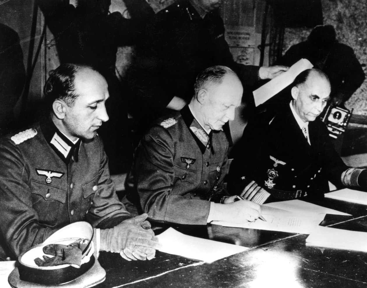 1945年5月7日，法国兰斯，纳粹德国投降 作者 不明