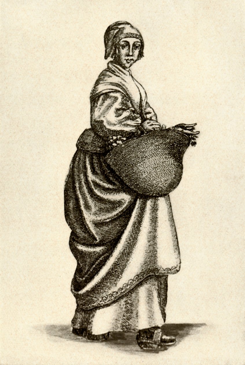 瑞典女人的木woman，1640年，1937年。 作者 不明