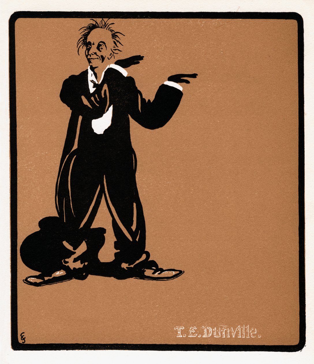 TE Dunville，1868-1924年，英国歌手和喜剧演员，十九世纪末 作者 不明