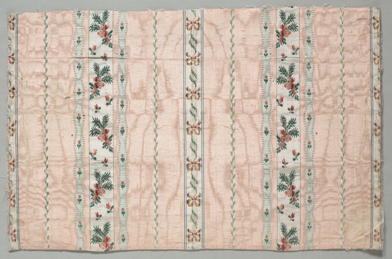 塔法塔（Taffeta），布罗卡迪（Brocaded），建于1700年代后期。 作者 不明