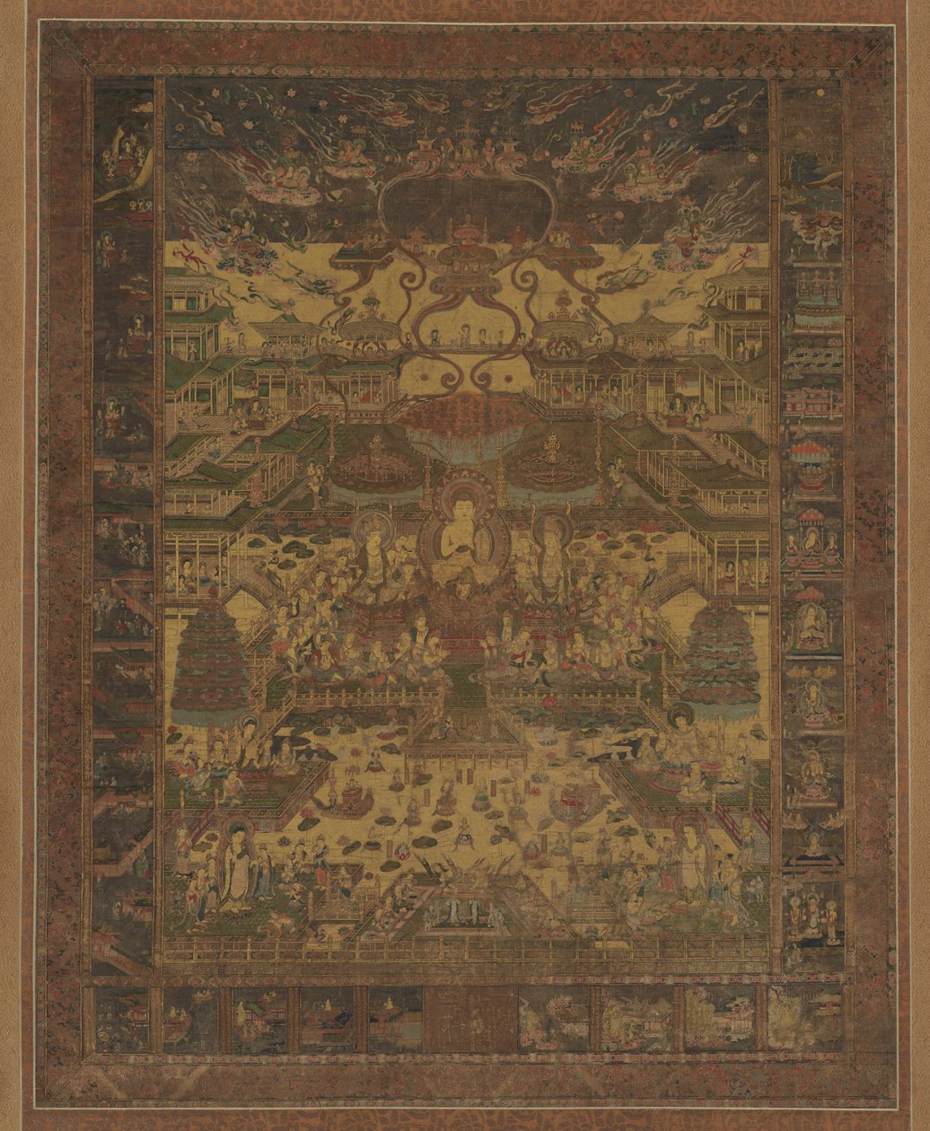 Taima Mandala，14世纪。 作者 不明