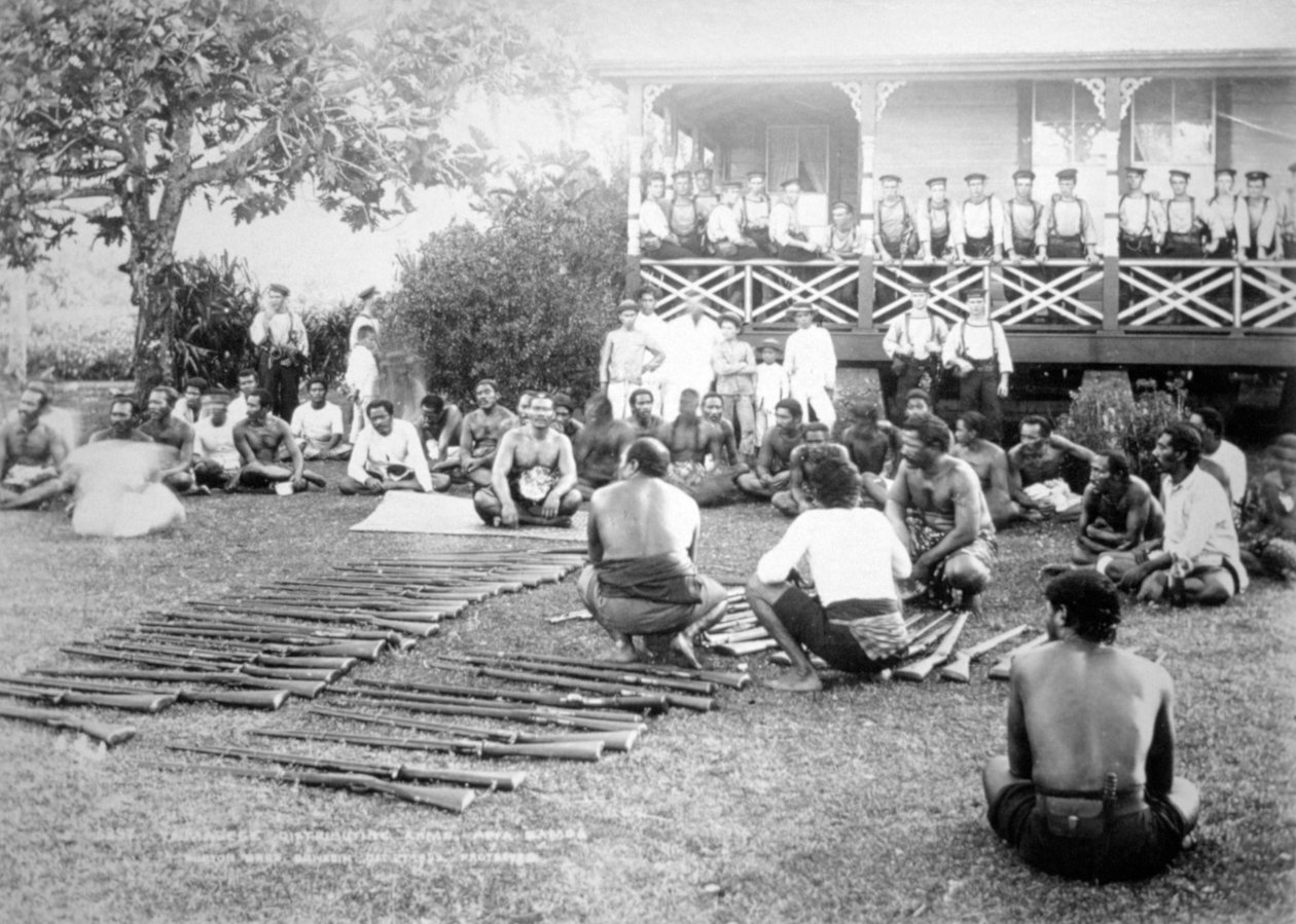 塔马塞斯分布武器，萨摩亚阿皮亚，1899年 作者 不明
