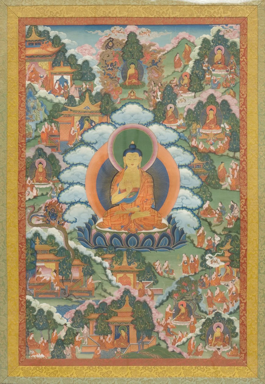 唐卡，十八世纪末。 作者 不明