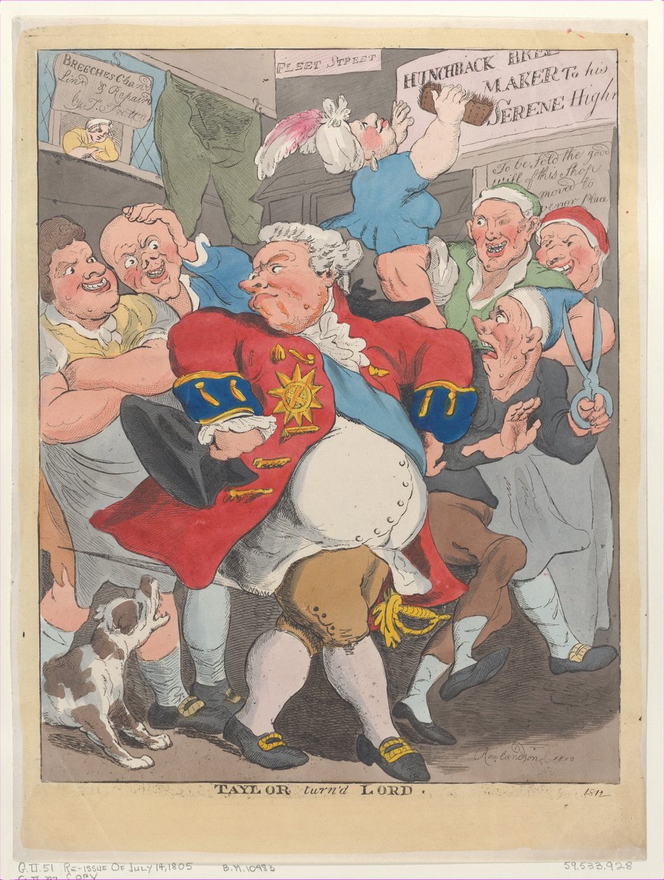 泰勒变成了勋爵，1812年，1812年。 作者 不明
