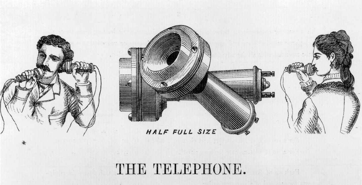 Telephony, Telephones Advertisement for the telephone 作者 不明