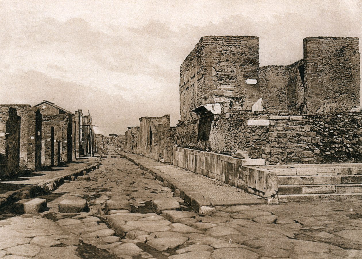 Tempio della Fortuna，庞贝城，意大利，c1900s 作者 不明