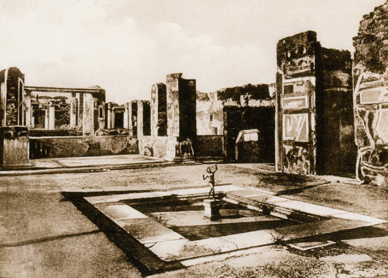 意大利庞贝古城阿波罗神庙，建于大约1900年代 作者 不明