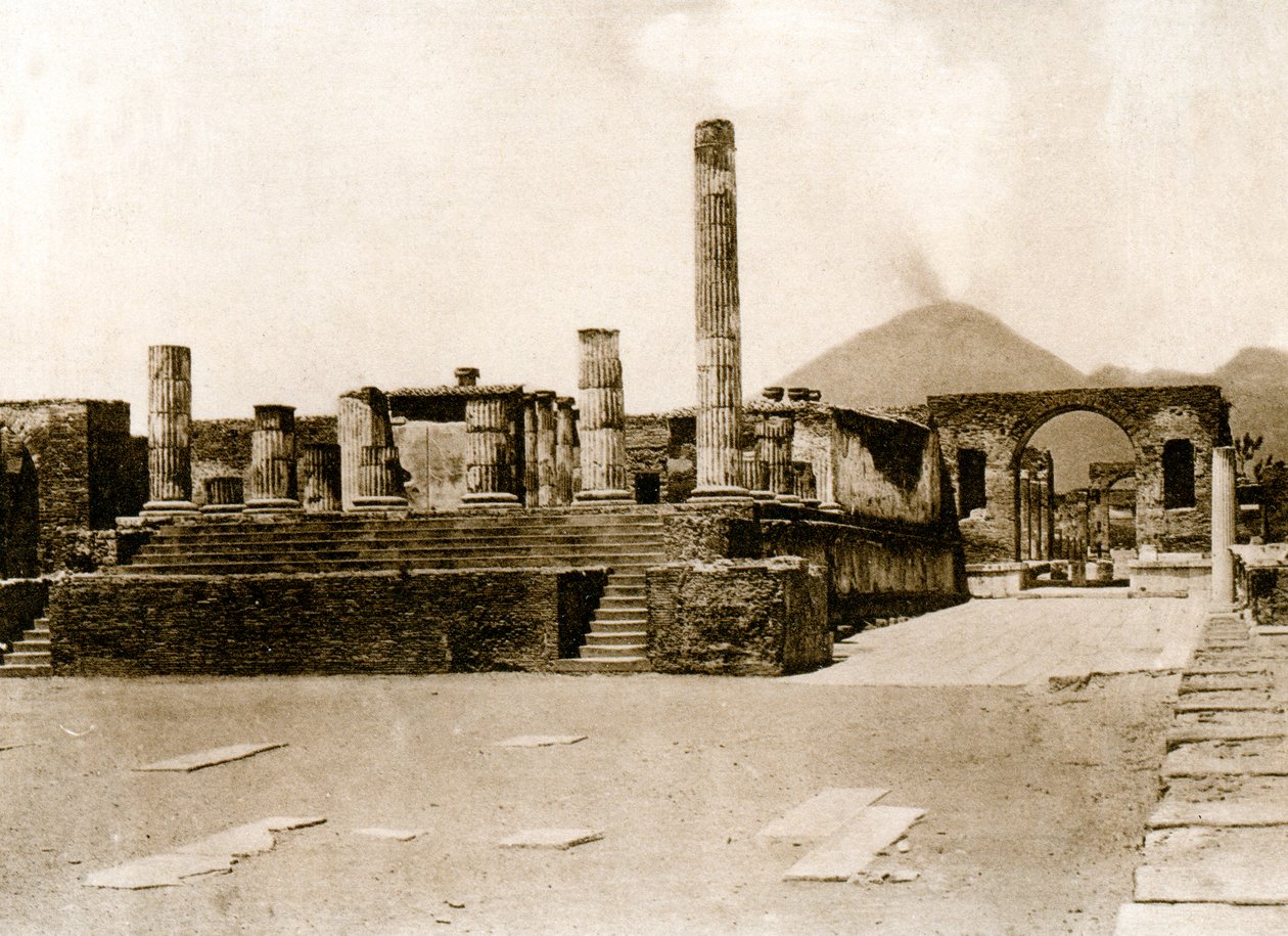 Tempio di Giove，庞贝，意大利，c1900年代 作者 不明
