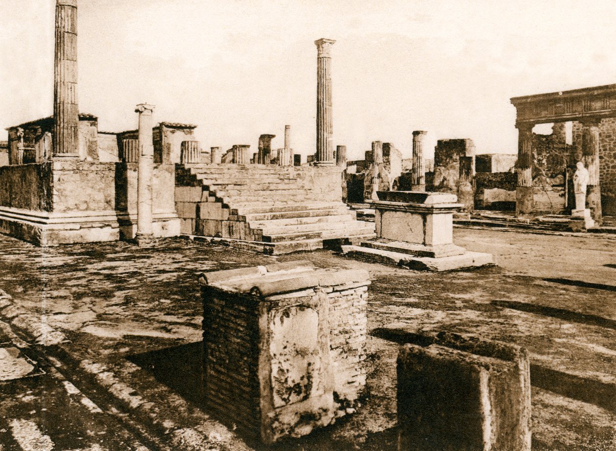 Tempio di Giove，庞贝城，意大利，c1900年代 作者 不明