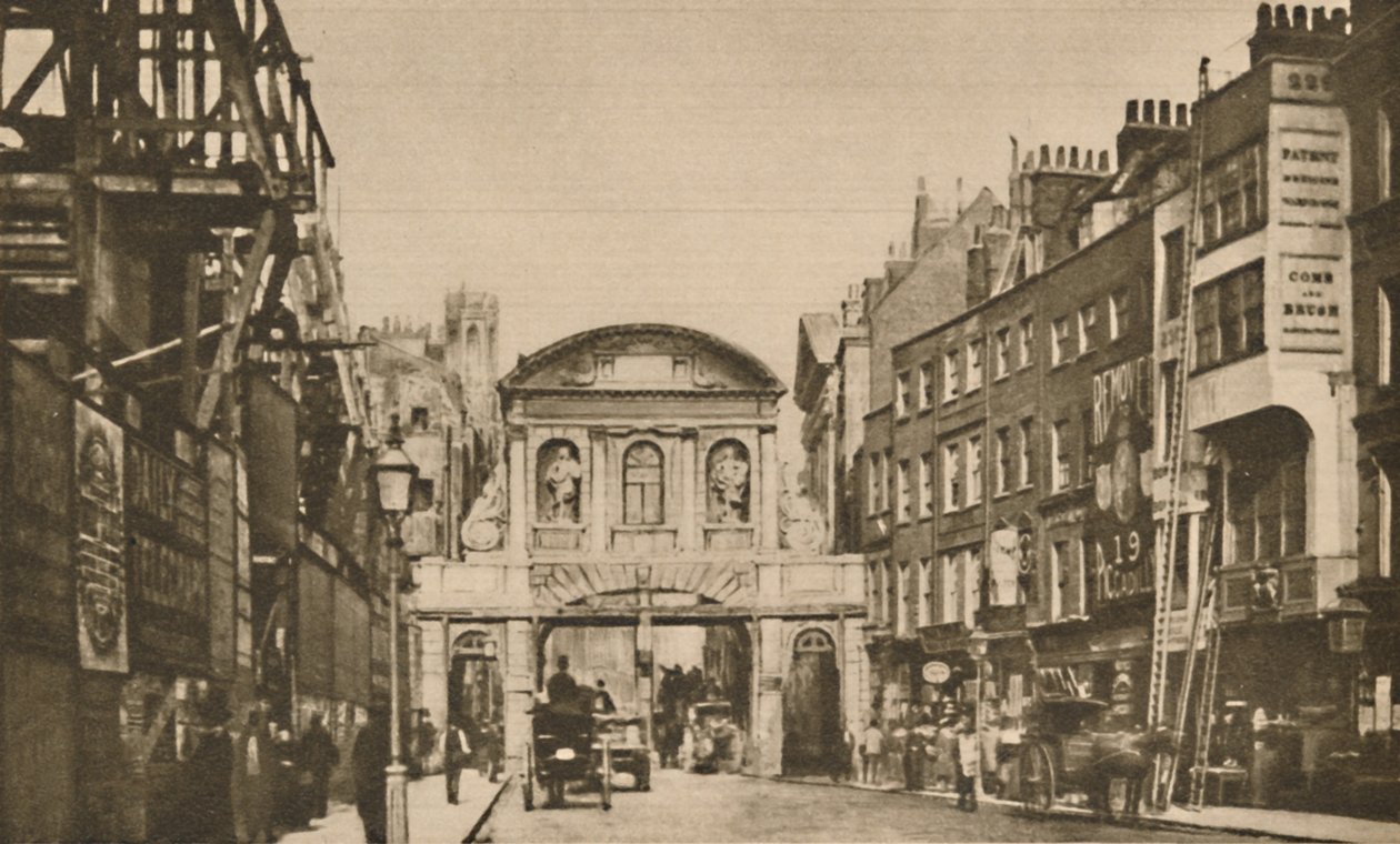 圣殿酒吧（Temple Bar）：1878年，大约1935年，位于子线的城市边界。 作者 不明