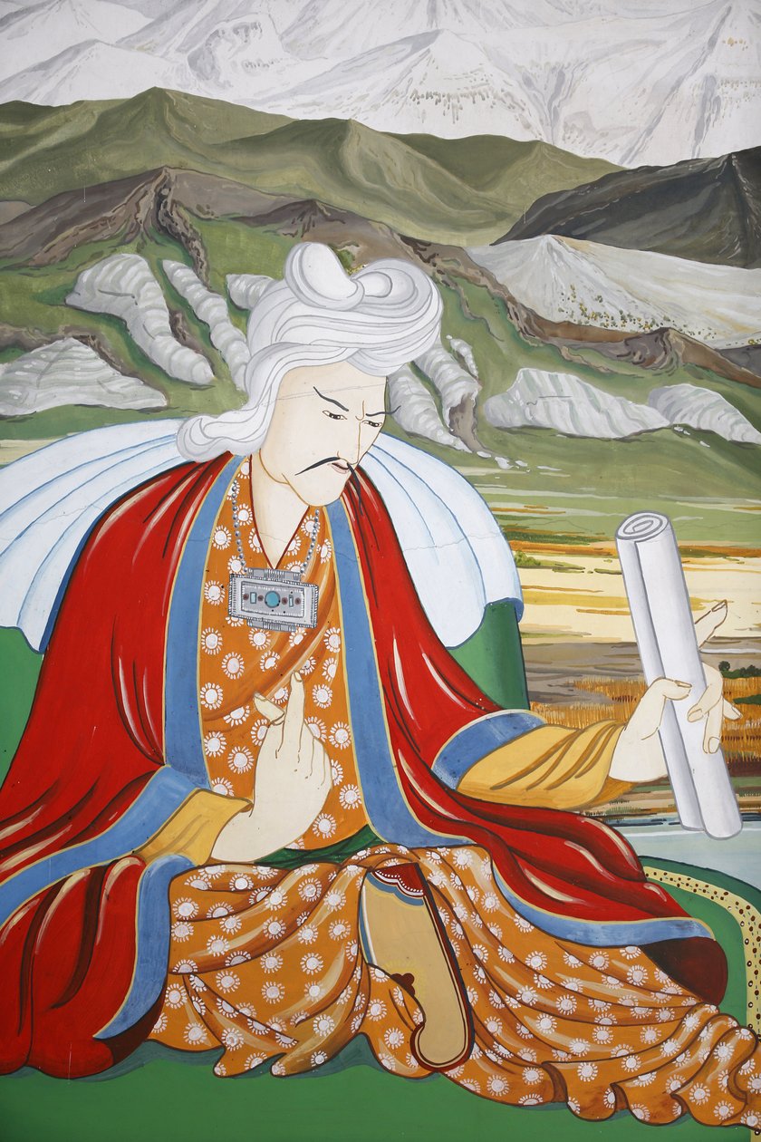 千佛寺大上噶举灵堂 法国拉布拉耶珍贵大臣的描绘 作者 不明