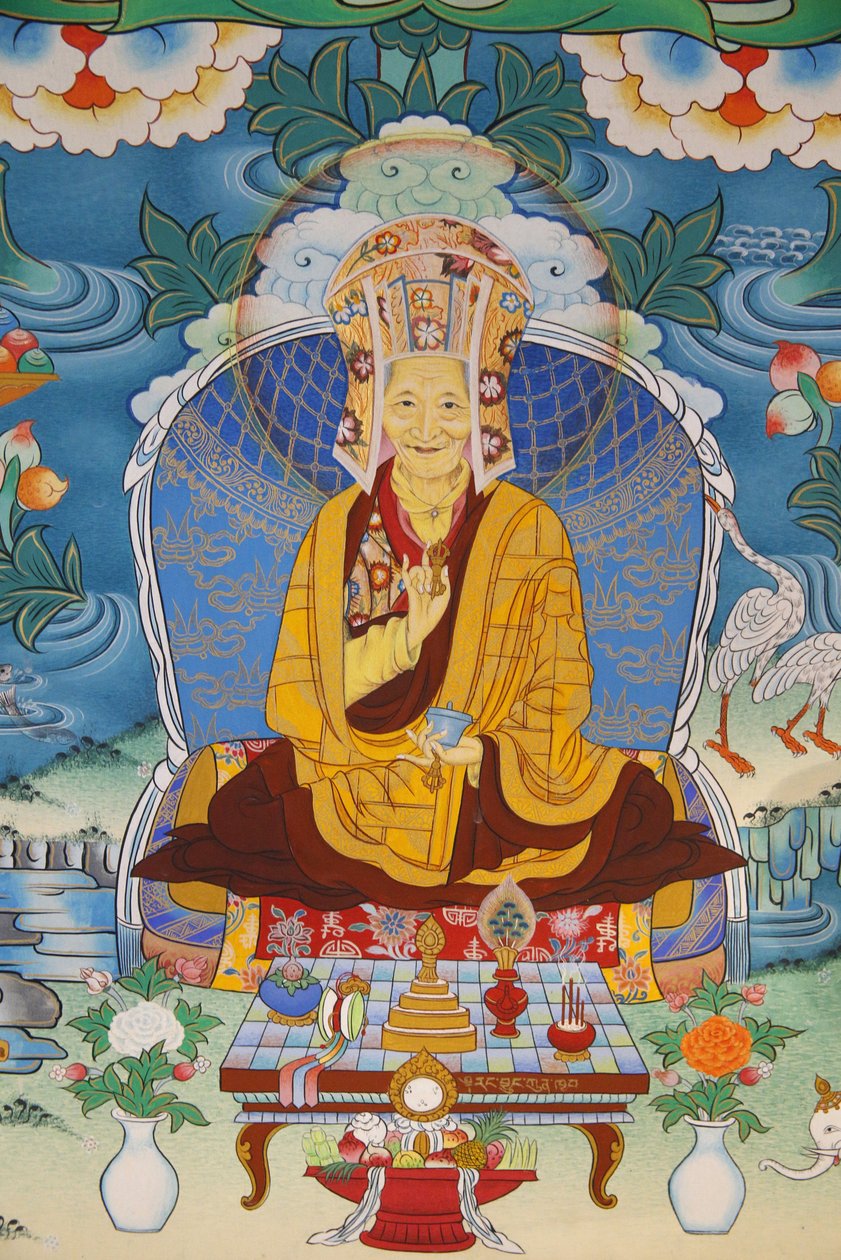 千佛寺 Dashang Kagyu Ling 众画 Kalou 仁波切，La Boulaye，法国 作者 不明