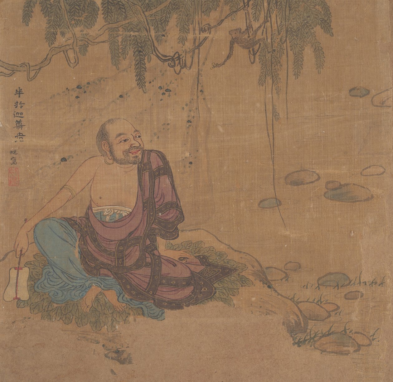 罗汉的十幅画。 作者 不明
