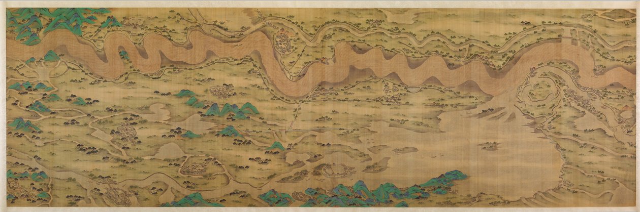 黄河万里行》，可追溯到1690-1722年。 作者 不明