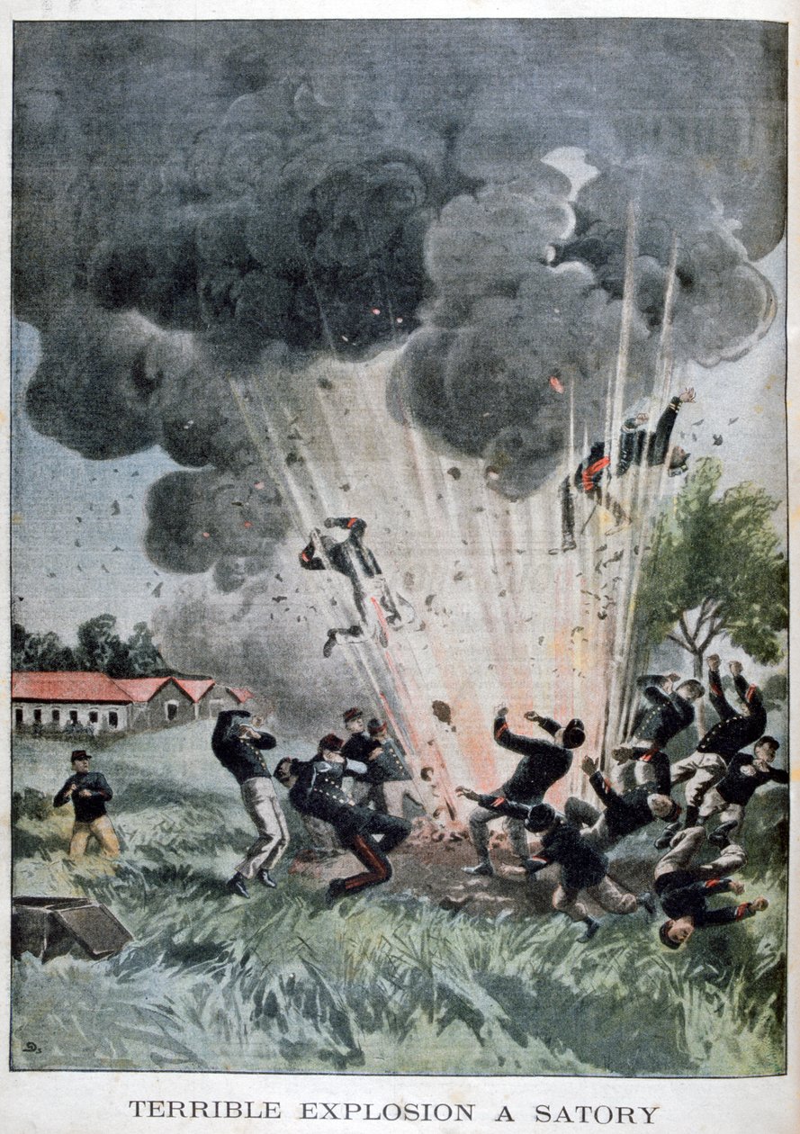 1902年在法国Satory发生的可怕爆炸 作者 不明