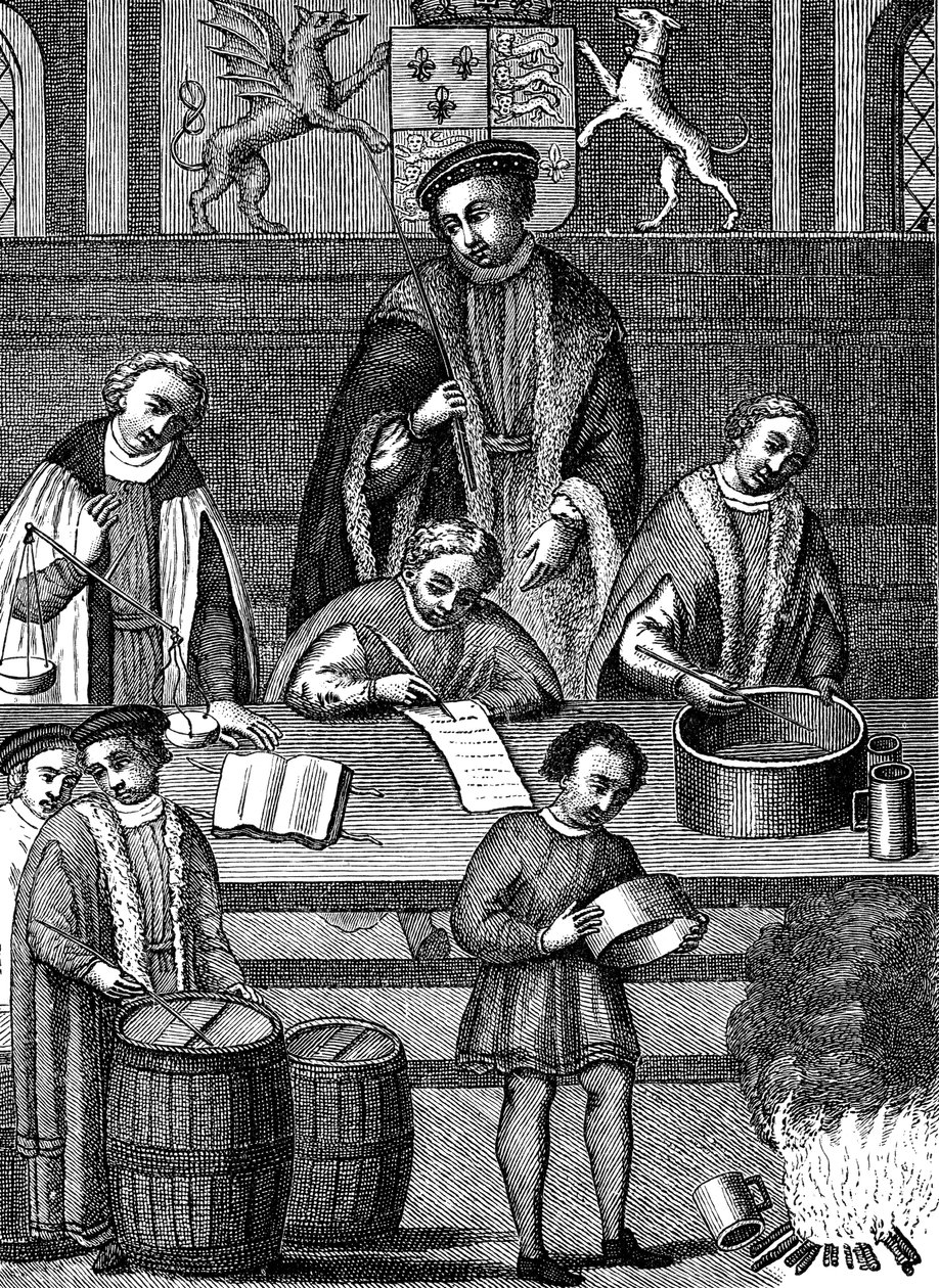 在英格兰亨利七世统治时期（1497-1509）测试体重和度量 作者 不明