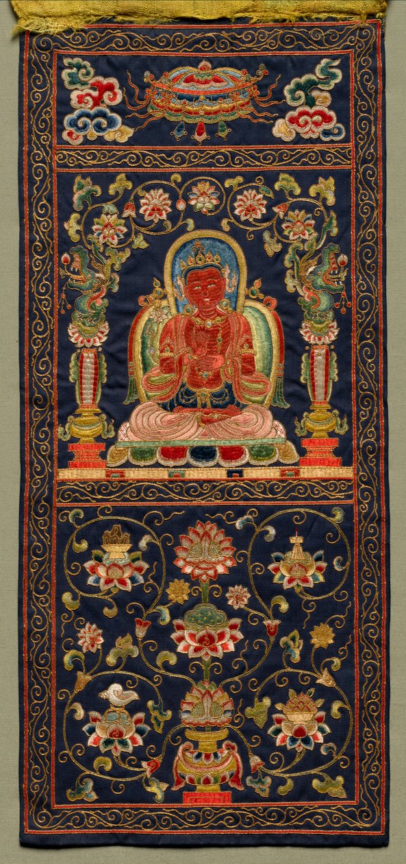 唐卡与第七世菩萨，1368年-1424年。 作者 不明