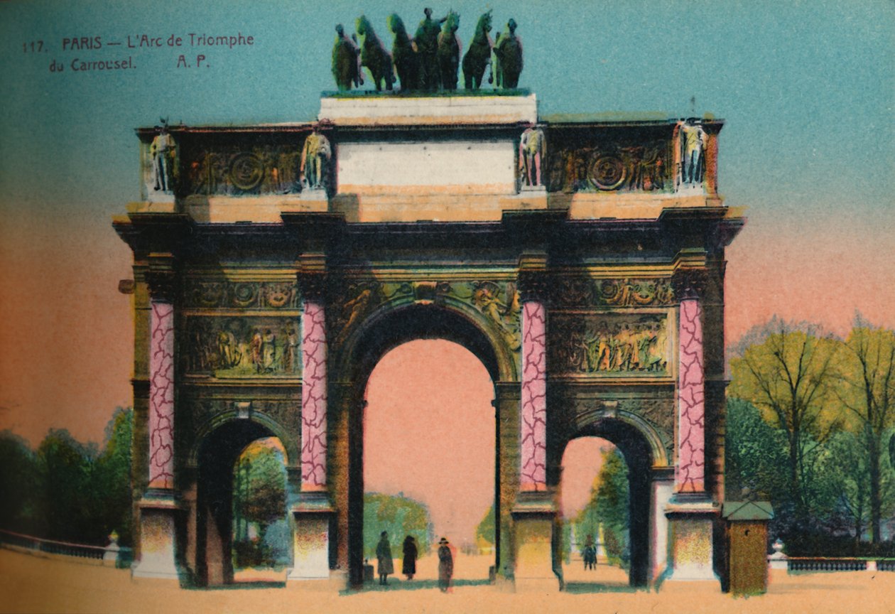 卡鲁塞尔的凯旋门，巴黎，c1920 作者 不明