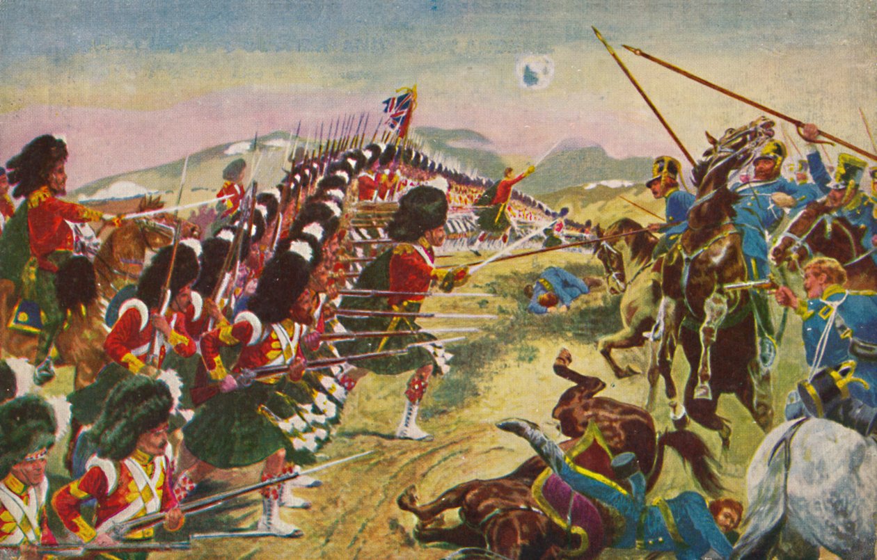 阿盖尔和萨瑟兰高地人。巴拉克拉瓦的细红线，1854年，1939年 作者 不明