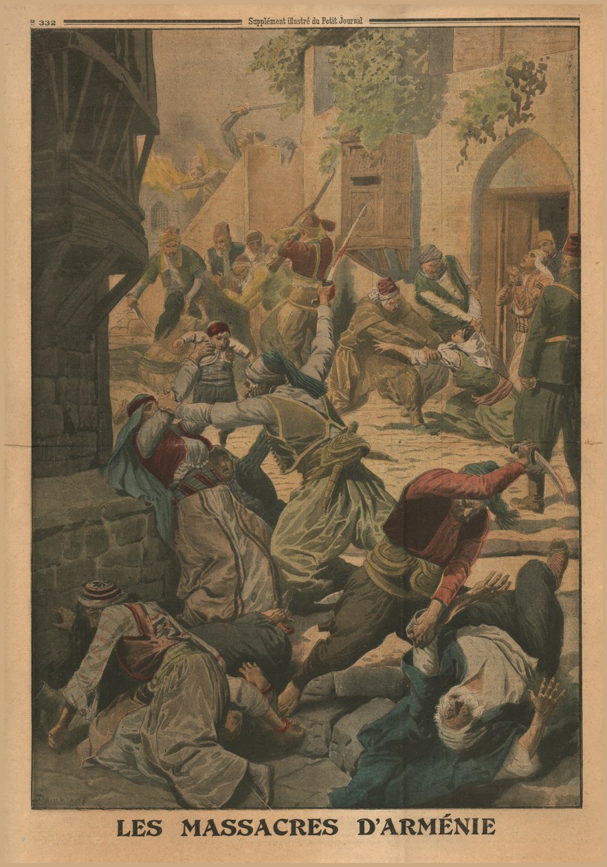 亚美尼亚大屠杀，1915年。 作者 不明