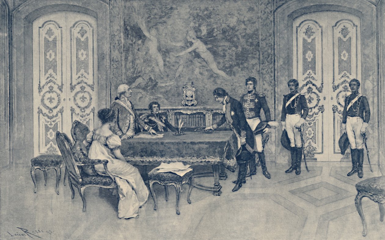 斐迪南被捕，1807年，1896年。 作者 不明