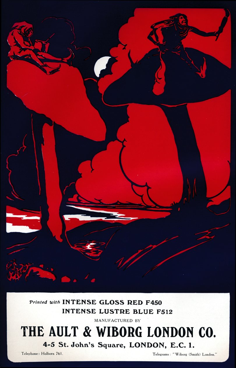 伦敦Ault＆Wiborg广告公司，1919年 作者 不明