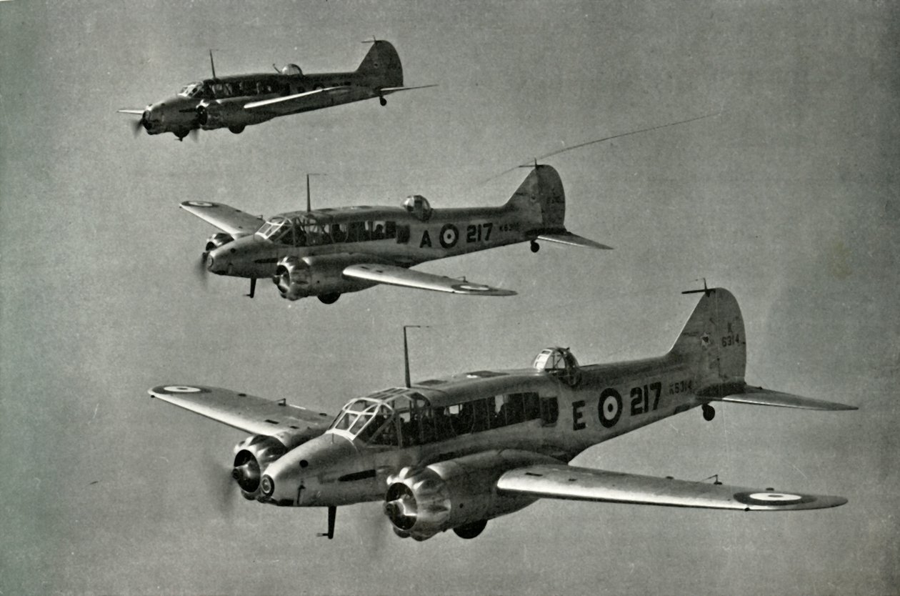 阿夫罗·安森（Avro Anson），1941年。 作者 不明