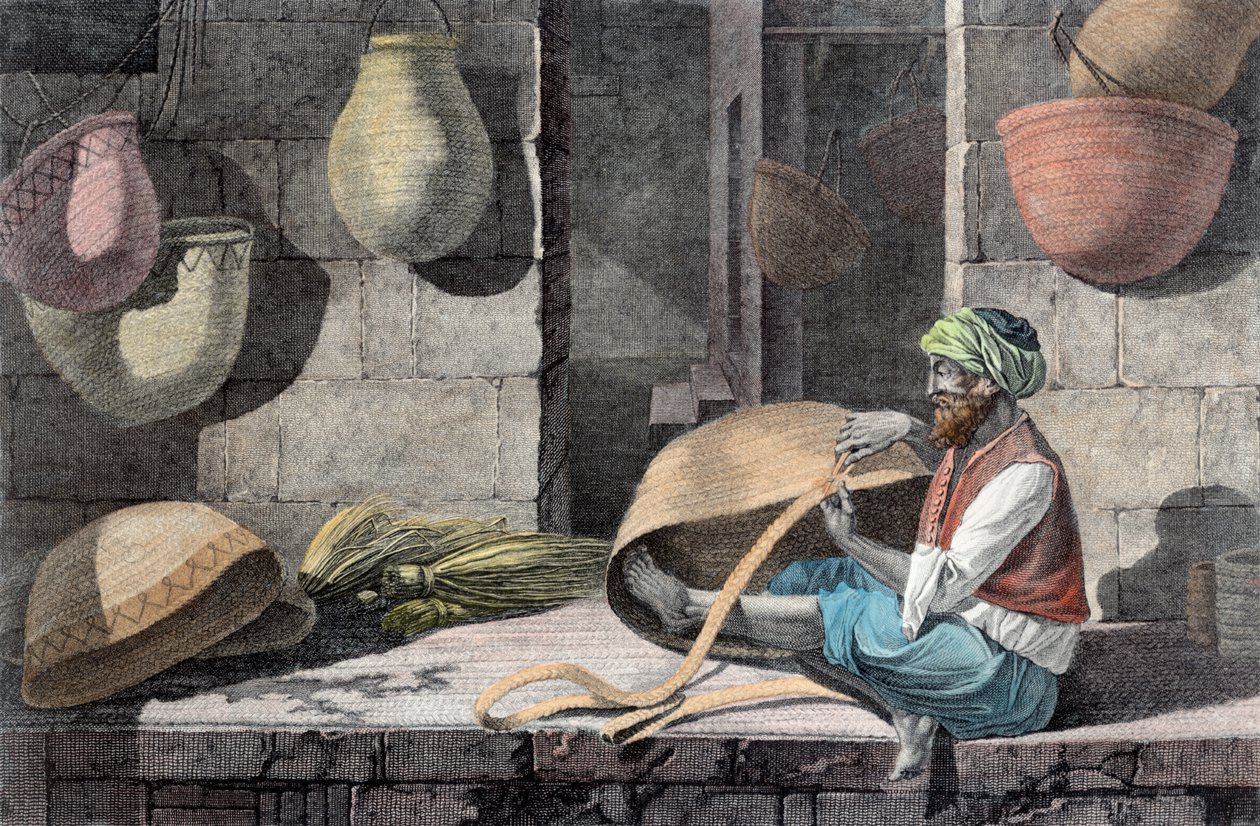 篮子制造商》，约1798年 1822年 作者 不明