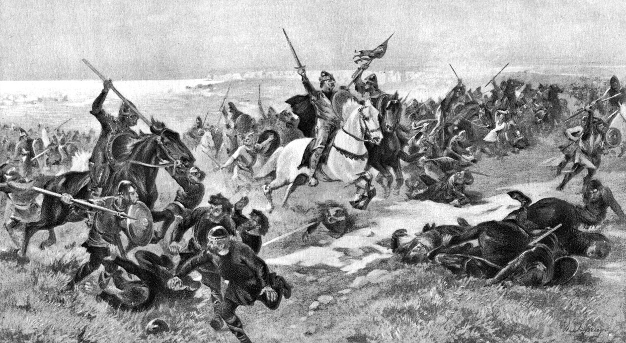 黑斯廷斯战役，1066年10月14日，1910年 作者 不明