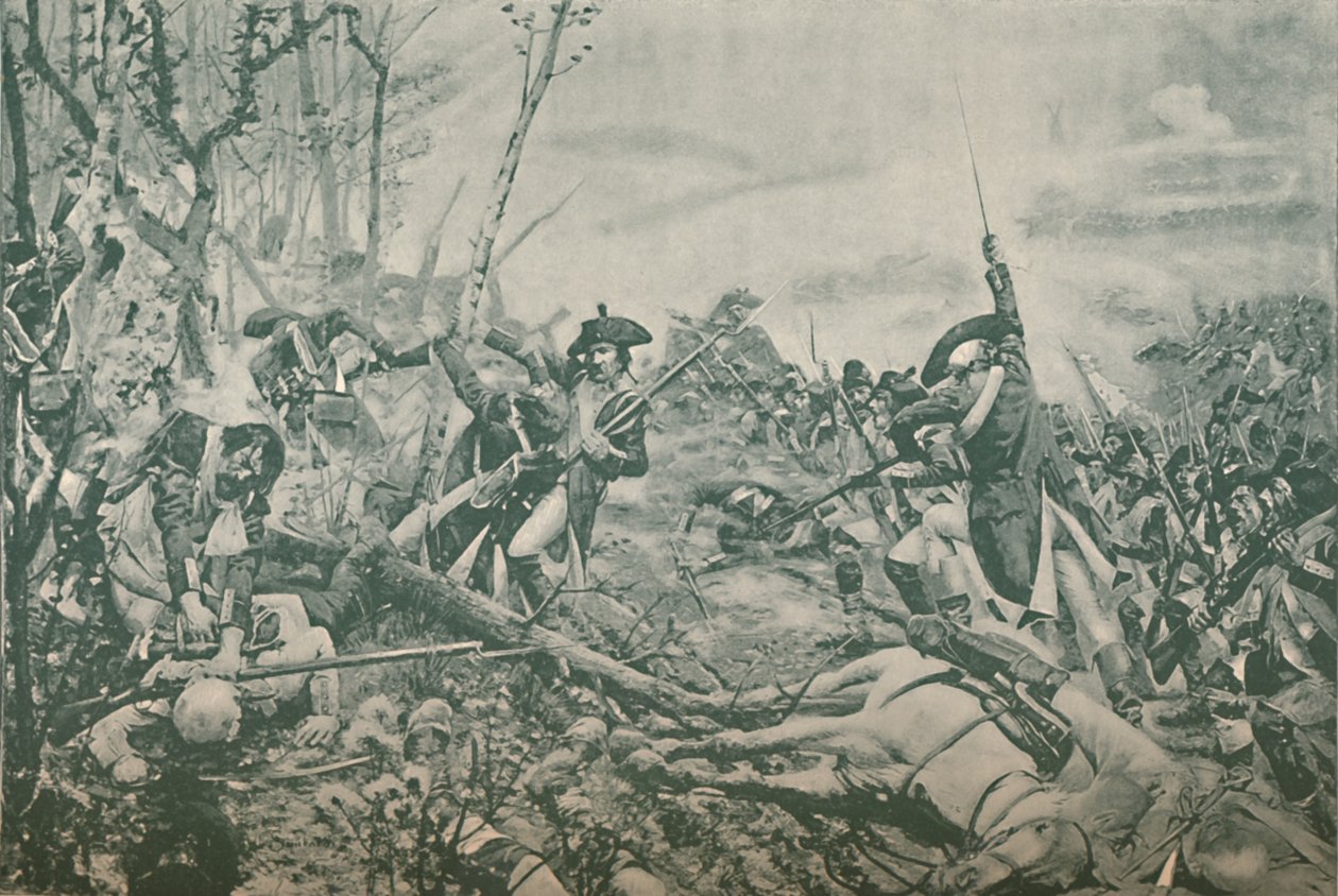1792年11月6日，比利时，蒙斯附近的杰马普斯战役，1896年 作者 不明