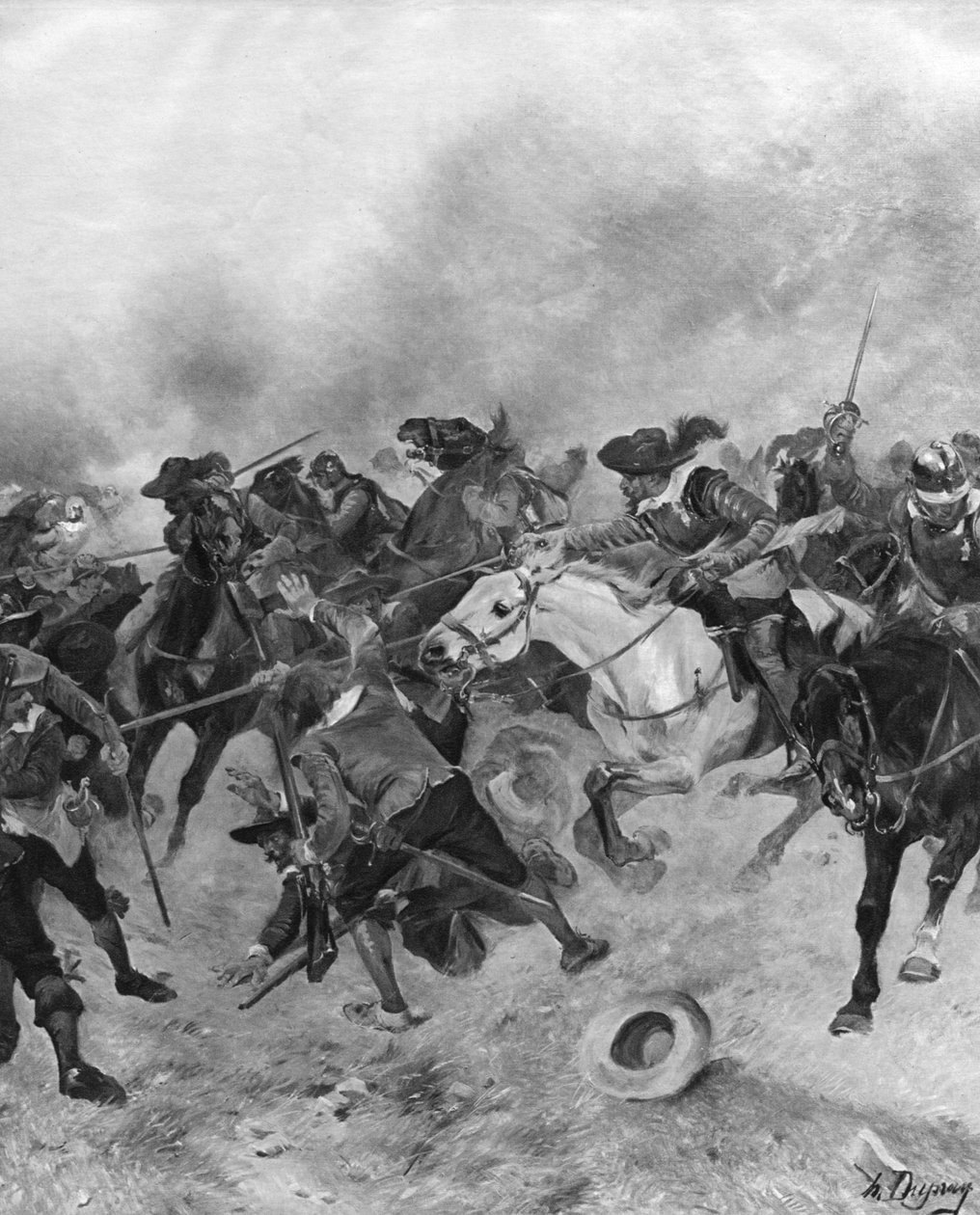 1644年的马斯顿沼泽战役 作者 不明