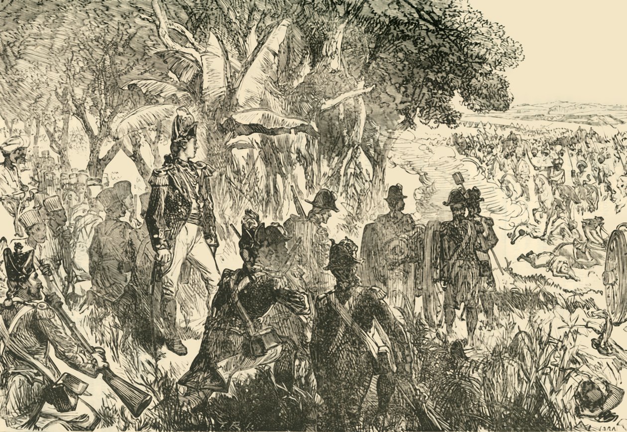 Plassey战役，1757年，1890年。 作者 不明