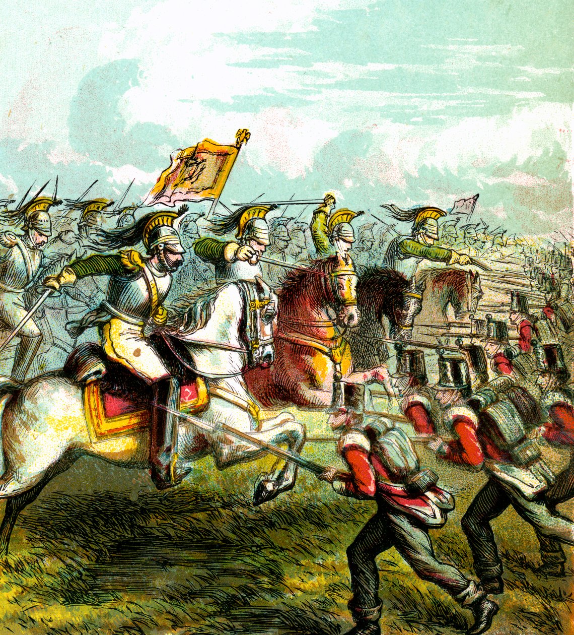 滑铁卢战役，1815年，c1850年代 作者 不明