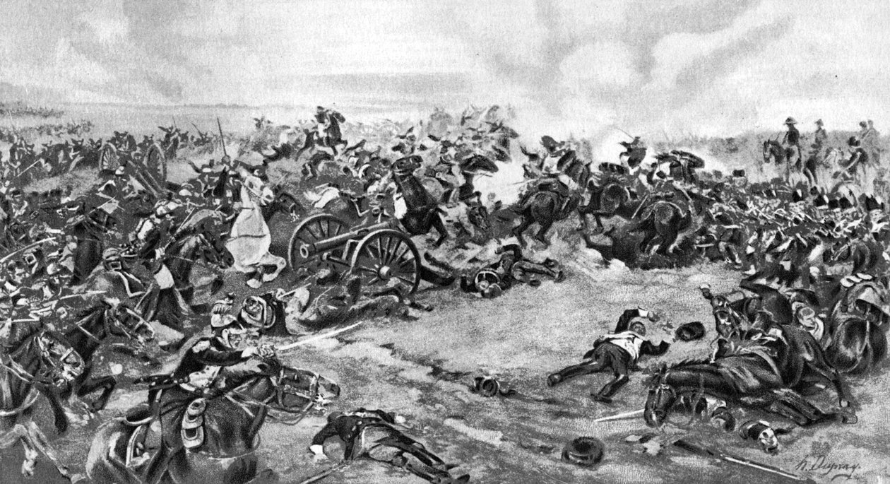 滑铁卢战役，于1810年6月18日进行，1910年 作者 不明