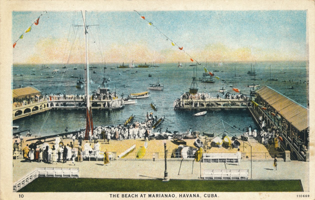 古巴哈瓦那马里亚纳奥的海滩，约建于1910年 作者 不明