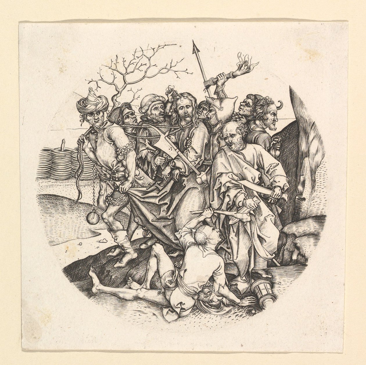 基督的背叛复制在roundel，ca。 1435-1491。 作者 不明