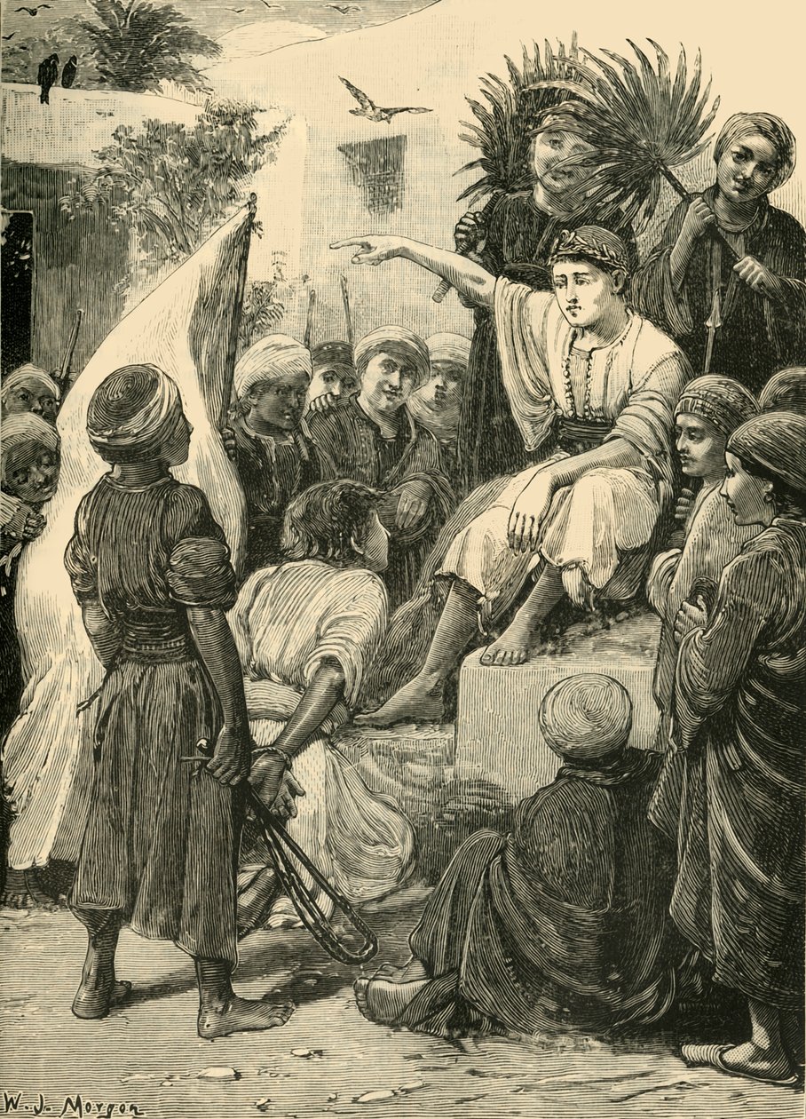 赛勒斯扮演国王的男孩，1890年。 作者 不明